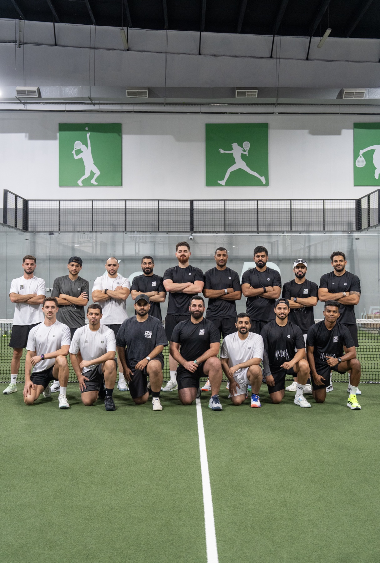 Padel Beast academy coaches and ambassadors on court