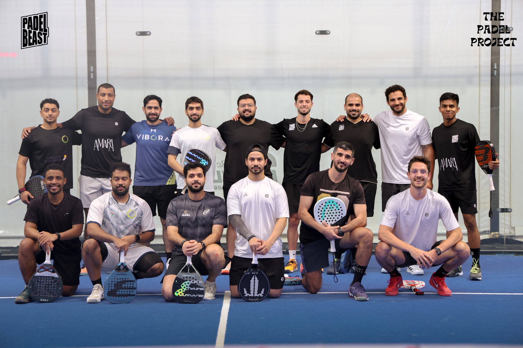 Padel Beast full team and community group photo